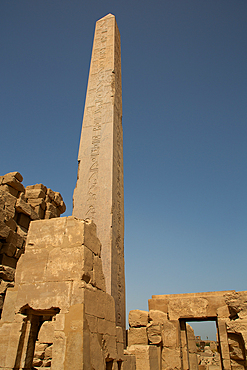 Obelisk of Thutmose I, Karnak Temple Complex, UNESCO World Heritage Site, Luxor, Egypt, North Africa, Africa