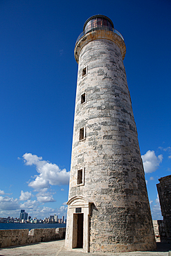 Lighthouse of El Morro Castle, Castle of the Three Kings of Morro, Havana, Cuba