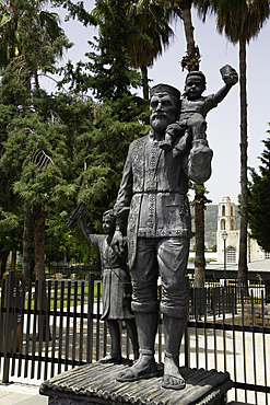Statue of St Nicholas, Exterior, St Nickolas Church, 4th Century, Myra Acient City, Demre, Antalya, Turkey