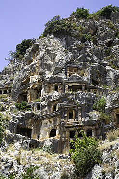 Lycian Rock Tombs, 4th Century BC, Myra Ancient City, Demre, Antalya, Turkey