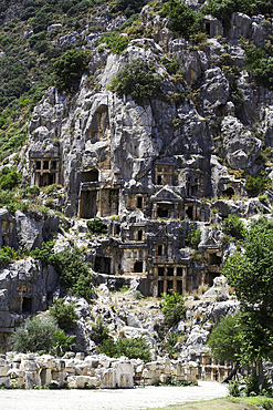 Lycian Rock Tombs, 4th Century BC, Myra Ancient City, Demre, Antalya, Turkey