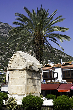 Lycian Sarcophogus, Old Town, Kas, Antalya, Turkey