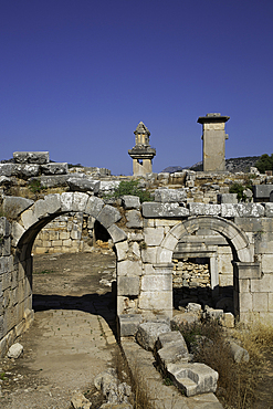 Theater Entrance, Xanthos Archaeological Site, Originally Founded 8th Century BC, UNESCO World Heritage Site, Near Kalkan, Antalya, Turkey