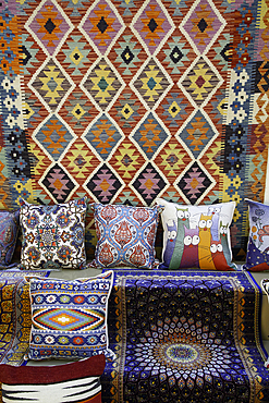 Carpets and Pillows for Sale, Kaleici, Antalya, Antalya Province, Turkey