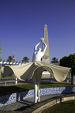 Ballerina Statue, Ataturk Square, Fethiye, Mugla Province, Turkey