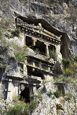 Amyntas Rock Tombs of Ancient Telmessos, 522-486 BC, Fethiye, Mugla Province, Turkey