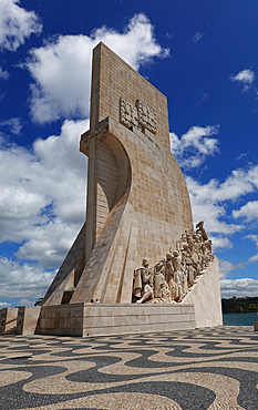 The Monument of the Discoveries, a monument on the northern bank of the Tagus River estuary, in the civil parish of Santa Maria de Belém, Lisbon