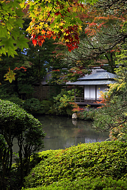 Japanese garden outside the Tokugawa Mausoleum, UNESCO World Heritage Site, Nikko, Honshu, Japan, Asia