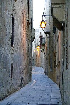 Street in Mdina (The Silent City), Malta, Europe