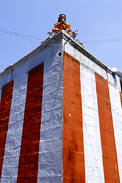 Walls of Papanasini Temple, Thenkasi, Tamil Nadu, India, Asia