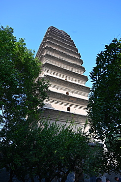 Small Wild Goose Pagoda, a Tang dynasty Buddhist monument, UNESCO World Heritage Site, Xian, Shaanxi, China, Asia