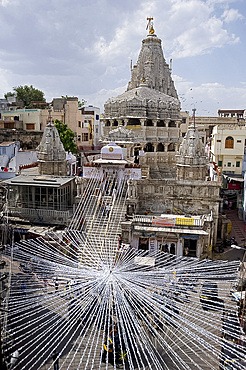 Hindu temple Jagdish Mandir, preparation for the Diwali festival celebrations, Udaipur, Rajasthan, India, Asia