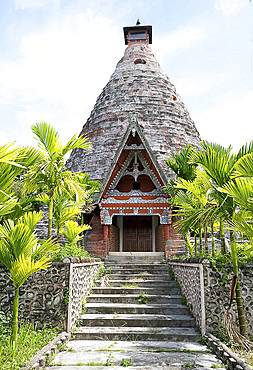 Animist family burial tomb near Buhit in rural Samosir Island, Sumatra, Indonesia, Southeast Asia, Asia