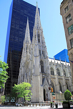 St. Patrick's Cathedral, 5th Avenue, Midtown, Manhattan, New York City, New York, United States of America, North America