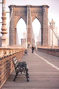 Brooklyn Bridge, New York, United States of America, North America