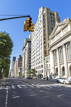 Central Park West, closed to traffic for an event, Manhattan, New York City, New York, United States of America, North America