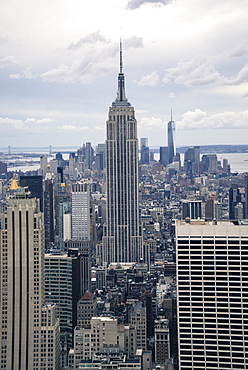 Empire State Building and Manhattan skyline, New York City, New York, United States of America, North America