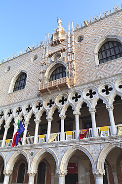 Doge's Palace, St. Mark's Square, Venice, UNESCO World Heritage Site, Veneto, Italy, Europe