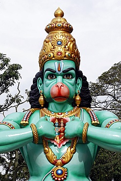 The Hindu God Hanuman (Monkey God) and Hero of the Ramayana, Hindu Temple and Shrine of Batu Caves, Kuala Lumpur, Malaysia, Southeast Asia, Asia