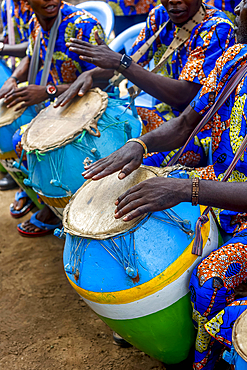 Drum band in Kpalime, Togo