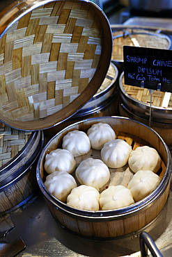 Various Dim Sum in bamboo steamed bowl, Ho Chi Minh City, Vietnam, Indochina, Southeast Asia, Asia, Asia