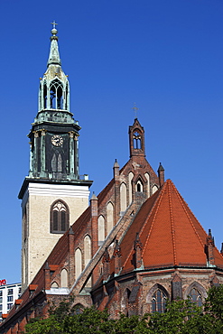 Marienkirche (St. Mary's Church), Alexanderplatz, Berlin, Germany, Europe