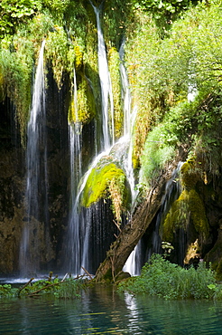 Waterfalls in the Plitvice Lakes National Park, UNESCO World Heritage Site, Croatia, Europe