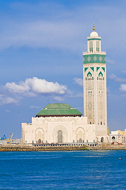 The Hassan II Mosque, largest mosque in Morocco, Casablanca, Morocco, North Africa, Africa