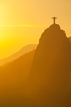 View from the Sugarloaf of Christ the Redeemer statue on Corcovado, Rio de Janeiro, Brazil, South America