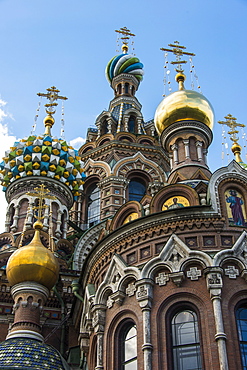 Church of the Saviour on Spilled Blood, UNESCO World Heritage Site, St. Petersburg, Russia, Europe