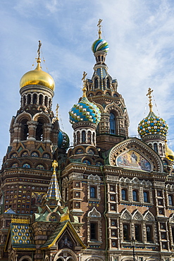 Church of the Saviour on Spilled Blood, UNESCO  World Heritage Site, St. Petersburg, Russia, Europe