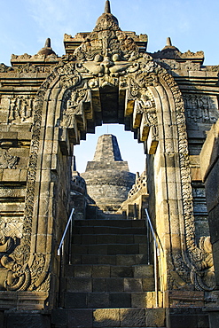 The temple complex of Borobodur, UNESCO World Heritage Site, Java, Indonesia, Southeast Asia, Asia