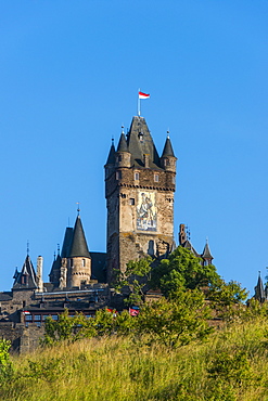 Cochem Castle, Moselle Valley, Rhineland-Palatinate, Germany, Europe