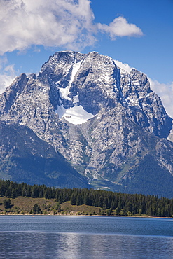 Jackson Lake in the Teton range in the Grand Teton National Park, Wyoming, United States of America, North America