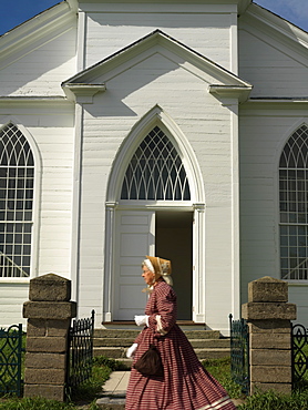 Christ Church built in 1837, Upper Canada Village, representing life in Upper Canada in the 1860s, Morrisburg, Ontario, Canada, North America