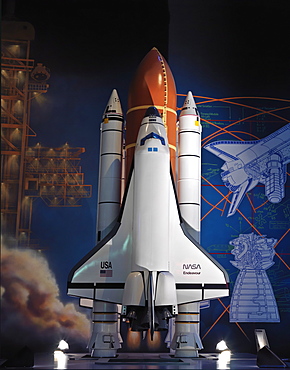 Display of the Challenger, NASA, Johnson Space Center, Houston, Texas, United States of America, North America