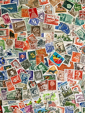 International postage stamps of the world