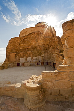 King Herod's palace, fortress, Masada, UNESCO World Heritage Site, Israel, Middle East