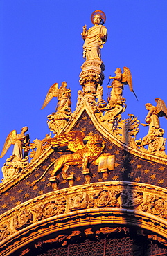 St. Mark and the Angels, Basilica San Marco, Venice, UNESCO World Heritage Site, Veneto, Italy, Europe