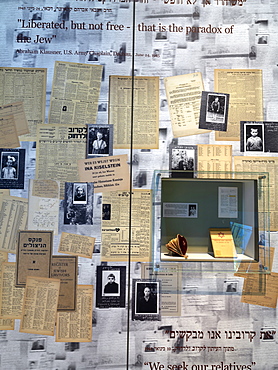 Display relating to Holocaust victims, Yad Vashem, Jerusalem, Israel, Middle East