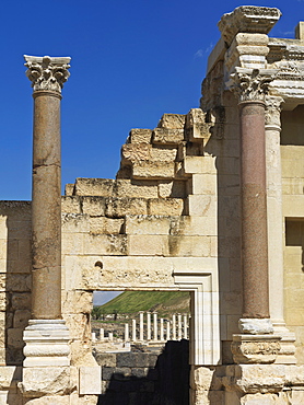 Roman theatre ruins, Bet She'an, Israel, Middle East