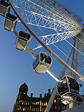 The Manchester Wheel, a ferris wheel used as a tourist attraction, Exchange Square, Manchester, England, United Kingdom, Europe