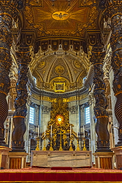 St. Peter's Basilica, UNESCO World Heritage Site, The Vatican, Rome, Lazio, Italy, Europe