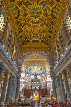 Basilica of Our Lady in Trastevere (Basilica di Santa Maria in Trastevere), Trastevere, Rome, Lazio, Italy, Europe