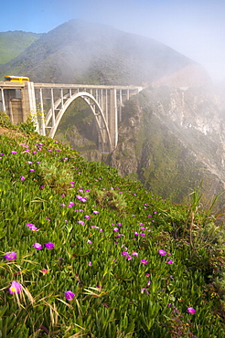 Bixby Bridge, Highway 1, California, United States of America, North America