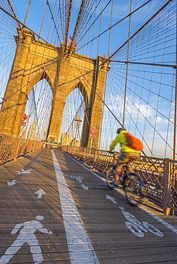 Brooklyn Bridge, Manhattan, New York, United States of America, North America