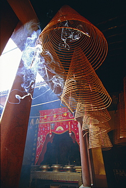 Huge incense spirals which burn for hours, Phung Son Tu Pagoda, Ho Chi Minh City (Saigon), Vietnam