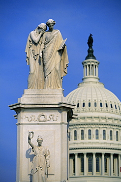 Statue on Capitol Hill, Washington D.C., United States of America (U.S.A.), North America