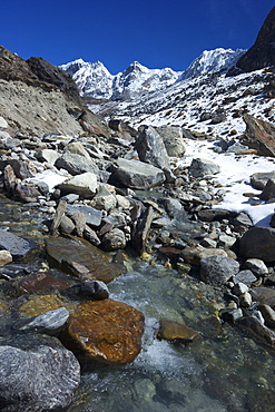 Chola Khola valley near Dzonglha, Solukhumbu District, Sagarmatha National Park, UNESCO World Heritage Site, Nepal, Himalayas, Asia