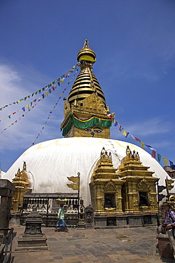 Swayambhunath Stupa (Monkey Temple), UNESCO World Heritage Site, Kathmandu, Nepal, Asia